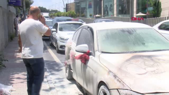 SARIYER’DE LÜKS GELİN ARABASI YANDI