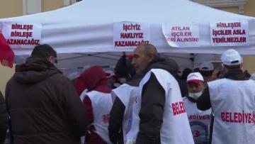 Bakırköy Belediyesi işçilerinin başlattığı grev devam ediyor