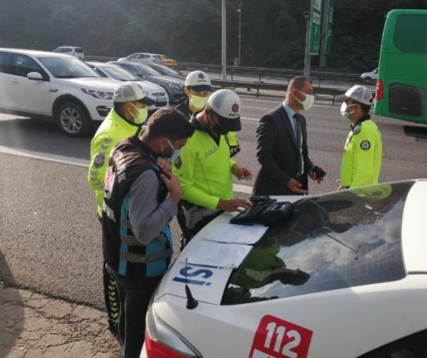 İstanbul’da çakarlı araç denetimi