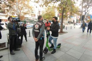 Elektrikli scooter kullanımına yönelik denetimler sürüyor