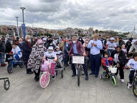 Üsküdar’da Serebral Palsi hastası çocuklar pedal çevirdi