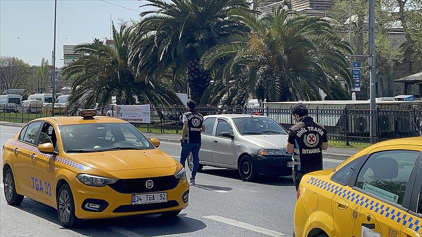 İstanbul’da taksicilere yönelik denetim yapıldı