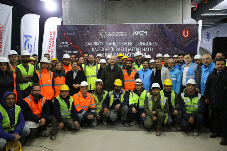 Bakırköy-Kirazlı metro hattının ilk ray kaynağı yapıldı