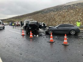Kuzey Marmara Otoyolu’nda trafik kazası: 4 kişi yaralandı
