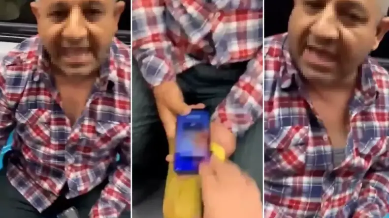 Metroda kadınların fotoğrafını çeken şahıs yakalanınca telefonu kırdı