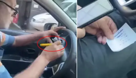 Taksiciden skandal hareket! Seyir halindeyken at yarışı kuponu doldurdu